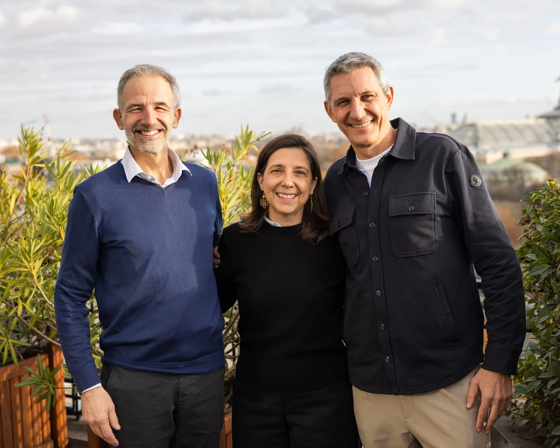 Pierre, Carole et Matthieu, les trois cofondateurs d'Aphasix.