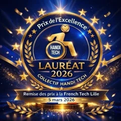 Visuel : Lauréat du Prix de l’Excellence du Collectif Handi Tech